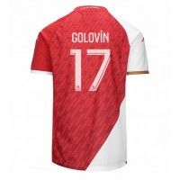 Pánský Fotbalový dres AS Monaco Aleksandr Golovin #17 2023-24 Domácí Krátký Rukáv